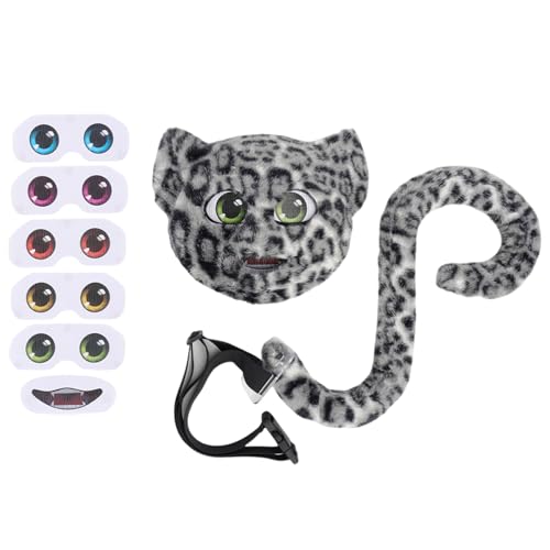 Qsvbeeqj Leoparden-Kostüm-Set, Plüsch-Leopardenmuster, Tierschwanz, Augen-Mundaufkleber, Halloween-Kostüme für Cosplay, Verkleidungsparty, Halloween, Cosplay-Kostüm Qsvbeeqj Leoparden-Kostüm-Set, Plüsch-Leopardenmuster, Tierschwanz, Augen-Mundaufkleber, Halloween-Kostüme für Cosplay, Verkleidungsparty, Halloween, Cosplay-Kostüm von Qsvbeeqj