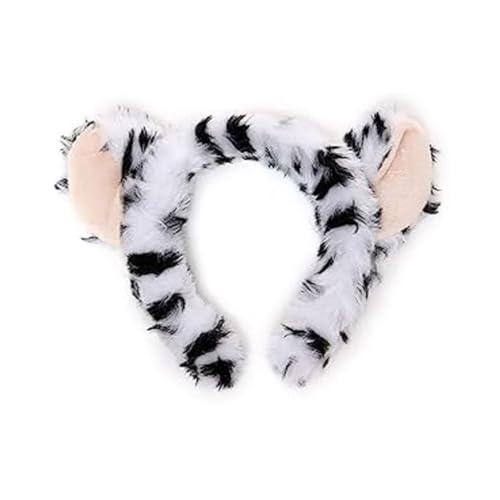 Qsvbeeqj Leopardenohren, Stirnband, Fliege, Schwanz, Tutus, Röcke, Leoparden-Kostüme, Set für Kinder, Halloween-Kostüme, Cosplay, Party-Requisiten von Qsvbeeqj