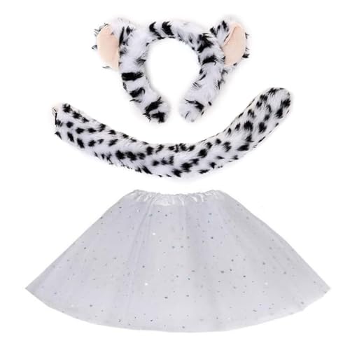 Qsvbeeqj Leopardenohren, Stirnband, Fliege, Schwanz, Tutus, Röcke, Leoparden-Kostüme, Set für Kinder, Halloween-Kostüme, Cosplay, Party-Requisiten Qsvbeeqj Leopardenohren, Stirnband, Fliege, Schwanz, Tutus, Röcke, Leoparden-Kostüme, Set für Kinder, Halloween-Kostüme, Cosplay, Party-Requisiten von Qsvbeeqj