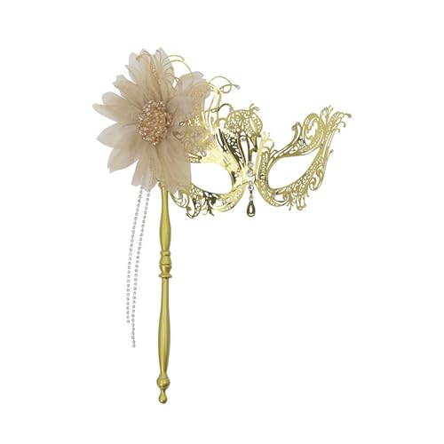 Qsvbeeqj Maskenaugen mit Blumenstab für Halloween Cosplay Abschlussparty Kostüm von Qsvbeeqj