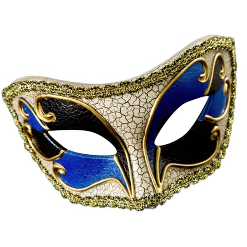 Qsvbeeqj Maskerade-Gesicht für Damen und Herren, Cosplay, Halloween, Augenmaske, Kostüm, Zubehör, halbes Gesicht, Halloween-Kostüm Qsvbeeqj Maskerade-Gesicht für Damen und Herren, Cosplay, Halloween, Augenmaske, Kostüm, Zubehör, halbes Gesicht, Halloween-Kostüm von Qsvbeeqj