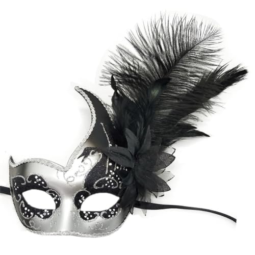 Qsvbeeqj Maskerade für Damen, Halloween-Kostüm, Augenmaske, Halbmaske, Kostüm für Karneval Qsvbeeqj Maskerade für Damen, Halloween-Kostüm, Augenmaske, Halbmaske, Kostüm für Karneval von Qsvbeeqj