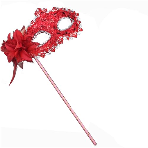 Qsvbeeqj Maskerade mit Stick gefiederte Maskerade Halb Gesicht für Frauen Abschlussball Halloween Party Cosplay Mottoparty Qsvbeeqj Maskerade mit Stick gefiederte Maskerade Halb Gesicht für Frauen Abschlussball Halloween Party Cosplay Mottoparty von Qsvbeeqj