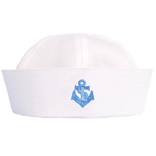 Qsvbeeqj Matrosenhut Cosplay mit Stickerei Anker Dekorationen Kapitän Marine Hut für Damen Herren Lustige Cosplay Accessoires Marineblaue Hüte für Frauen Hochzeitshüte Männer Qsvbeeqj Matrosenhut Cosplay mit Stickerei Anker Dekorationen Kapitän Marine Hut für Damen Herren Lustige Cosplay Accessoires Marineblaue Hüte für Frauen Hochzeitshüte Männer von Qsvbeeqj