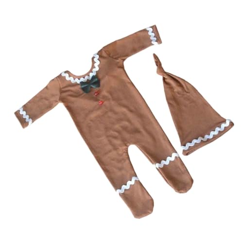 Neugeborene Weihnachtsfotografie Outfit Baby Jungen Mädchen Strampler Krabbeln Mit Für Urlaub Fotoshootings Babyfotografie Requisiten Outfit Set Set von Qsvbeeqj