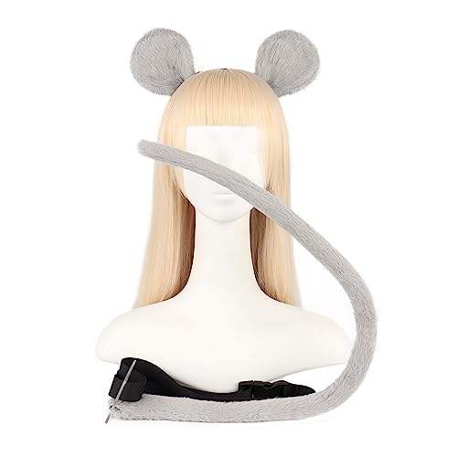 Qsvbeeqj Ohren- und Schwanz-Set, pelzige Ohren, Stirnband mit Schwanz, Halloween, Cosplay, Party, Kostüm, Zubehör, Kinder, Erwachsene, Halloween, Cosplay, Kostüme für Männer und Frauen Qsvbeeqj Ohren- und Schwanz-Set, pelzige Ohren, Stirnband mit Schwanz, Halloween, Cosplay, Party, Kostüm, Zubehör, Kinder, Erwachsene, Halloween, Cosplay, Kostüme für Männer und Frauen von Qsvbeeqj