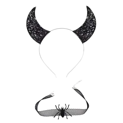 Qsvbeeqj Punk Kopfbedeckung Fledermausflügel Halloween Haarreifen + Choker Teufelflügel Cool Mädchen Fledermaus Themenzubehör Halloween Kopfband Qsvbeeqj Punk Kopfbedeckung Fledermausflügel Halloween Haarreifen + Choker Teufelflügel Cool Mädchen Fledermaus Themenzubehör Halloween Kopfband von Qsvbeeqj