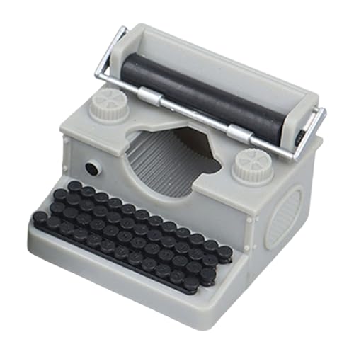 Qsvbeeqj Sammelbare Miniatur Vintage Schreibmaschinenschalter Schreibtisch Ornament Aus Plastik Für Puppenhäuser Und Kreative Geschenke Miniatur Vintage Schreibmaschinengeschenk von Qsvbeeqj