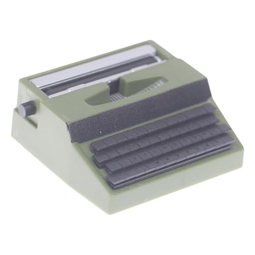 Qsvbeeqj Sammelbare Miniatur Vintage Schreibmaschinenschalter Schreibtisch Ornament Aus Plastik Für Puppenhäuser Und Kreative Geschenke Miniatur Vintage Schreibmaschinengeschenk von Qsvbeeqj