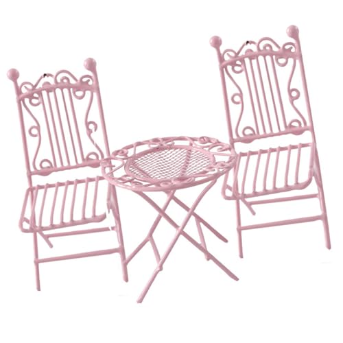 Qsvbeeqj Sammlerstück, Miniatur-Eisen-Terrassen-Set, mit Tisch und 2 Stühlen, für 1/12 Puppenhäuser, Möbel, Garten, Arrangement, Requisiten, Miniatur-Puppenhäuser, Tisch-Set Qsvbeeqj Sammlerstück, Miniatur-Eisen-Terrassen-Set, mit Tisch und 2 Stühlen, für 1/12 Puppenhäuser, Möbel, Garten, Arrangement, Requisiten, Miniatur-Puppenhäuser, Tisch-Set von Qsvbeeqj