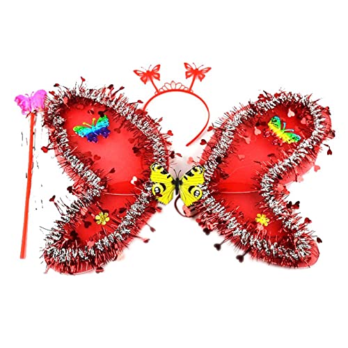 Qsvbeeqj Schmetterling mit Zauberstab und Haarreifen, Pailletten, für Halloween, Halloween, Halloween-Party Qsvbeeqj Schmetterling mit Zauberstab und Haarreifen, Pailletten, für Halloween, Halloween, Halloween-Party von Qsvbeeqj