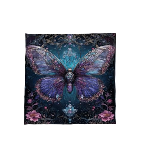 Qsvbeeqj Schmetterlingsblume Astrologie Tischdecke Tarots Gottesdoppelte Altars Stoff Givinationen Brettspiel Accessoire Tarots Kartentuch von Qsvbeeqj