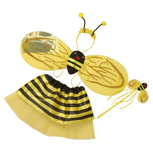 Qsvbeeqj Schmetterlingstier-Kostüm-Zubehör, inklusive Flügel-Stirnband, Rock, Zauberstab für Kinder, Geburtstag, Halloween, Weihnachten Qsvbeeqj Schmetterlingstier-Kostüm-Zubehör, inklusive Flügel-Stirnband, Rock, Zauberstab für Kinder, Geburtstag, Halloween, Weihnachten von Qsvbeeqj