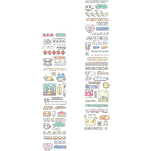 Qsvbeeqj Schöne Panda Story Und Clovers Paper Tape 2meter Für Journal Verzierung Und Handwerksliebhaber Scrapbook Diaries Dekorationsplaner Accessoires von Qsvbeeqj
