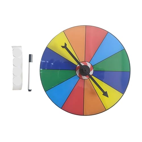 Qsvbeeqj Tabletop Preis Plattentable Löschen Wiederverwendbares Fortunes Wheel Fortunes Party Turn Plate Prize Spinnings Spiel Enduring Lobable Wiederverwendbares Party Turn Plate von Qsvbeeqj