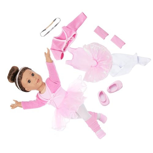 Qsvbeeqj Tanzkleidung Set Für 18 Zoll Puppen Ballett Tutu Kostüm Mit Einfachem Ankleidungszubehör Kinder Girl Puppenzubehör Girl Doll Outfit Qsvbeeqj Tanzkleidung Set Für 18 Zoll Puppen Ballett Tutu Kostüm Mit Einfachem Ankleidungszubehör Kinder Girl Puppenzubehör Girl Doll Outfit von Qsvbeeqj