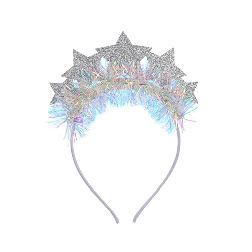 Qsvbeeqj Unique Star Headwear Bequemes Stirnband Einzigartiges Stirnband Einzigartige Kopfbedeckung für Partys, Bühnenaufführungen und besondere Ereignisse Modisches Haar-Accessoire von Qsvbeeqj