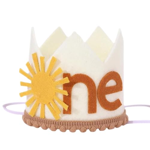 Qsvbeeqj Unisex Baby Erster Geburtstag Party Hut Festival Baby Erster Geburtstag Hut Bequem Party Hut von Qsvbeeqj