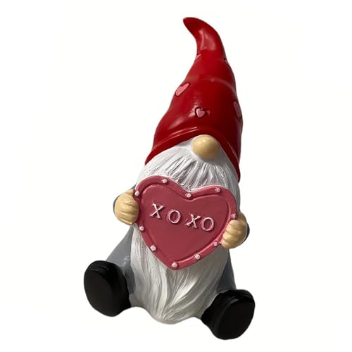 Qsvbeeqj Valentinstag Gnomes Halten Herzgeschenk In Hand Puppen Für Frau Ehemann Ehepaar Freundin Festival von Qsvbeeqj