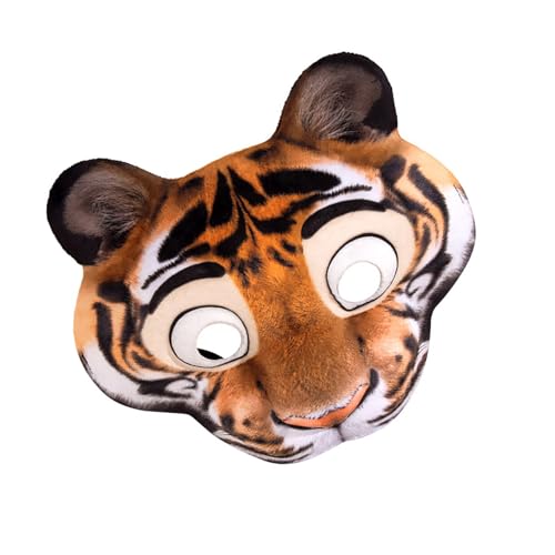Qsvbeeqj Verstellbare Cartoon Tiermaske Für Kinder Weich Atmungsaktiv Eva Rollenspiel Accessoires Sicheres Party Kostüm Halloween School Aktivitäten Kindermasken von Qsvbeeqj