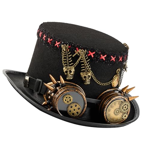 Qsvbeeqj Vintage Mechanical Chain Top Und Vintage Brillenkostümzubehör Top Für Cosplay Event Und Themenpartys Vintage Industrial Chain Qsvbeeqj Vintage Mechanical Chain Top Und Vintage Brillenkostümzubehör Top Für Cosplay Event Und Themenpartys Vintage Industrial Chain von Qsvbeeqj