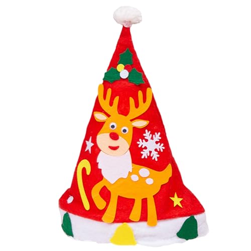 Qsvbeeqj Weihnachtsmannhut für Cosplay, Weihnachtsmütze für Erwachsene, Unisex, Weihnachtstasche für Neujahr, Erwachsene, Teenager, Hüte, Männer, Frauen, Familie von Qsvbeeqj