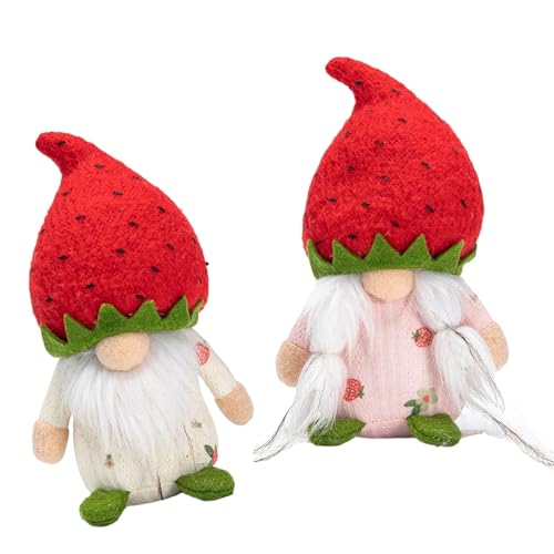 Rudolph mit einzigartigen Erdbeeren und gesichtslosen Puppenpaaren, Mehrzweck-Dekoration für Kinder und Sammler, Bastelzubehör von Qsvbeeqj