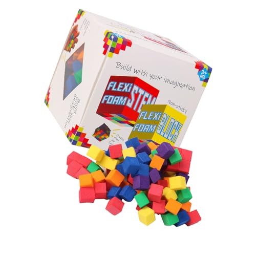 STEM Baumaterialien Farbenfrohe Schaumstoffwürfel Frühes Lernen Von Bildungsspielzeug Für Kinder Ungiftige Schaumblöcke Stamm STEM Baumaterialien Farbenfrohe Schaumstoffwürfel Frühes Lernen Von Bildungsspielzeug Für Kinder Ungiftige Schaumblöcke Stamm von Qsvbeeqj