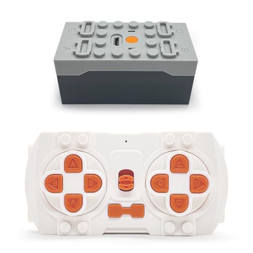 Qter Power Function Module Fernbedienung Batteriebox Upgrade Bausatz, 4 Power Output Port, APP-Steuerung, Programmierbar, Kompatibel mit Technic Qter Power Function Module Fernbedienung Batteriebox Upgrade Bausatz, 4 Power Output Port, APP-Steuerung, Programmierbar, Kompatibel mit Technic von Qter
