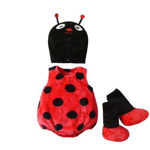 Baby-Halloween-Kostüme für Kleinkinder, Kleinkinder, Jungen, Mädchen, Tier, Obst, Kürbis, Weihnachtsthemen, Outfits, weich, niedlich, mit Kapuze, tägliches Spielen, Overall, Strampler, Schlafanzug Baby-Halloween-Kostüme für Kleinkinder, Kleinkinder, Jungen, Mädchen, Tier, Obst, Kürbis, Weihnachtsthemen, Outfits, weich, niedlich, mit Kapuze, tägliches Spielen, Overall, Strampler, Schlafanzug von Qtinghua