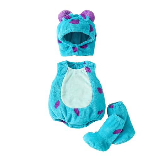 Baby-Halloween-Kostüme für Kleinkinder, Säugling, Jungen, Mädchen, Tier, Obst, Kürbis, Weihnachtsthemen, Outfits, weich, niedlich, mit Kapuze, tägliches Spielen, Overall, Strampler, Schlafanzug von Qtinghua