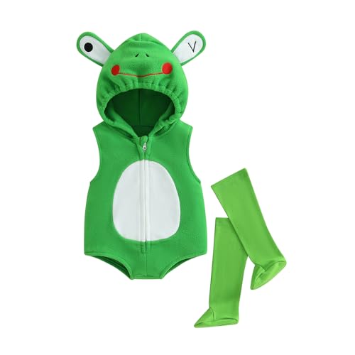 Baby-Halloween-Kostüme für Kleinkinder, Säugling, Jungen, Mädchen, Tier, Obst, Kürbis, Weihnachtsthemen, Outfits, weich, niedlich, mit Kapuze, tägliches Spielen, Overall, Strampler, Schlafanzug von Qtinghua