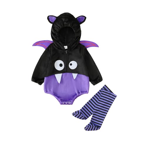 Baby-Halloween-Kostüme für Kleinkinder, Säugling, Jungen, Mädchen, Tier, Obst, Kürbis, Weihnachtsthemen, Outfits, weich, niedlich, mit Kapuze, tägliches Spielen, Overall, Strampler, Schlafanzug von Qtinghua