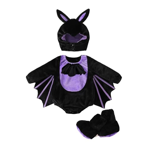 Baby-Halloween-Kostüme für Kleinkinder, Säugling, Jungen, Mädchen, Tierfrucht, Kürbis, Weihnachtsthemen, Outfits, weich, niedlich, mit Kapuze, tägliches Spielen, Overall, Strampler, Schlafanzug von Qtinghua