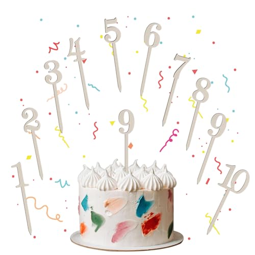 10 StüCk Cake Topper Zahlen Holz 1-10 Geburtstag, Cake Topper Zahlen Holz Geburtstag, Wiederverwendbar Holzzahlen Kuchen Topper für MäDchen Junge Frauen Mann Geburtstagsfeiern Hochzeit 10 StüCk Cake Topper Zahlen Holz 1-10 Geburtstag, Cake Topper Zahlen Holz Geburtstag, Wiederverwendbar Holzzahlen Kuchen Topper für MäDchen Junge Frauen Mann Geburtstagsfeiern Hochzeit von QttvbTna