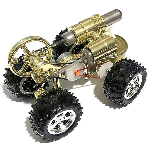 Qtynudy Stirlingmotor-Modell, Physik, Wissenschaftsexperiment, Spielzeug, Geschenk, Dampfkraft, Experimentell, Spielzeugauto, Motor, Pädagogisch von Qtynudy