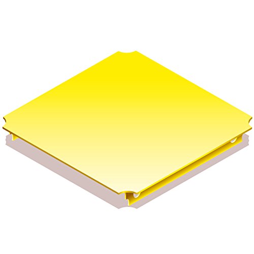 Quadro 00404 - Platte 40 x 40 cm gelb von Quadro