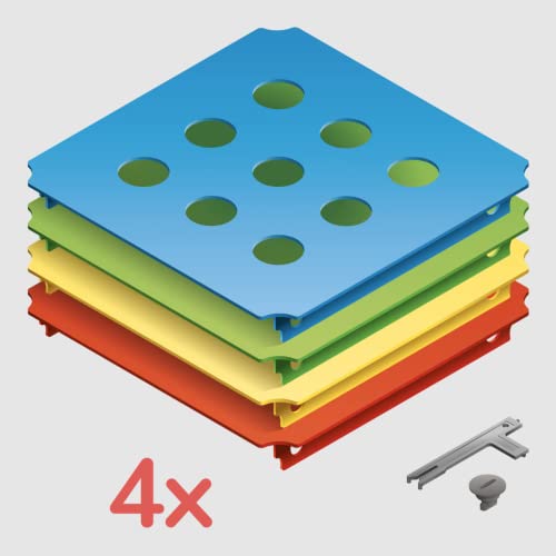 Quadro Lochplattenset L – 6 gelochte Sichtplatten 40 x 40 cm für Seitenwände, ab 6 Monaten je nach Aufbau, Indoor/Outdoor, Made in Germany von Quadro