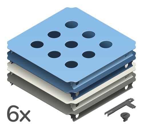 Quadro Lochplattenset L Home – 6 gelochte Sichtplatten 40 x 40 cm für Seitenwände, ab 6 Monaten je nach Aufbau, Indoor/Outdoor, Made in Germany von Quadro
