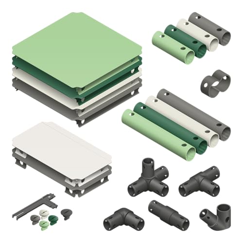 Upgrade Kit Home – Erweiterungsset für Großbaukästen, Mehr Flexibilität für Rutschen & Stufenmodelle, 12 Platten & 29 Rohre, TÜV-Zertifiziert Mint Upgrade Kit Home – Erweiterungsset für Großbaukästen, Mehr Flexibilität für Rutschen & Stufenmodelle, 12 Platten & 29 Rohre, TÜV-Zertifiziert Mint von Quadro
