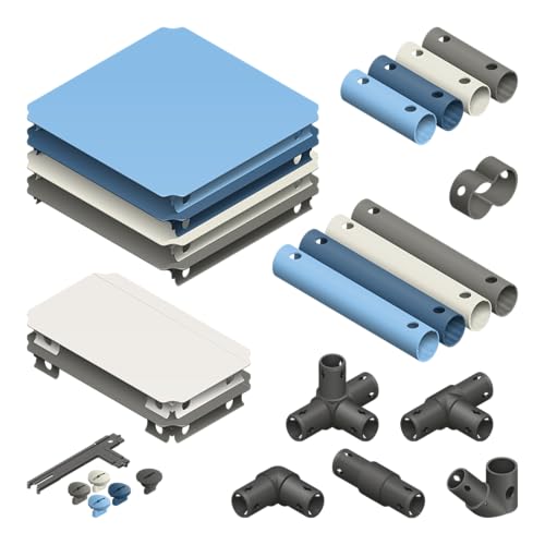 Upgrade Kit Home – Erweiterungsset für Großbaukästen, Mehr Flexibilität für Rutschen & Stufenmodelle, 12 Platten & 29 Rohre, TÜV-Zertifiziert Petrol Upgrade Kit Home – Erweiterungsset für Großbaukästen, Mehr Flexibilität für Rutschen & Stufenmodelle, 12 Platten & 29 Rohre, TÜV-Zertifiziert Petrol von Quadro