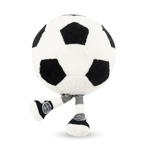 Quahzify Fußball Plüschkissen, 33cm Fußball Plüschtier Spielzeug, Cartoon Fußball Plush Doll, Cartoon Fußball Plüsch Puppe Geschenke Quahzify Fußball Plüschkissen, 33cm Fußball Plüschtier Spielzeug, Cartoon Fußball Plush Doll, Cartoon Fußball Plüsch Puppe Geschenke von Quahzify