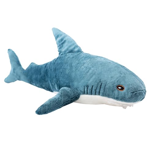 Quahzify Giant Shark Plüschpuppe, 60cm Hai Plüschtier Spielzeug, Shark Kuscheltier Kissen Stofftier Blau Hai Stuffed Toy, Kinder Plüschtier Spielzeug für Kinder, Jungen und Mädchen Quahzify Giant Shark Plüschpuppe, 60cm Hai Plüschtier Spielzeug, Shark Kuscheltier Kissen Stofftier Blau Hai Stuffed Toy, Kinder Plüschtier Spielzeug für Kinder, Jungen und Mädchen von Quahzify
