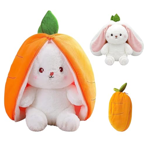 Quahzify Hasen Verstecken Kuscheltier 25CM Kaninchen mit Karotten Kuscheltier Plüschtier Hasenpuppe Flip Plüsch Spielzeug Geburtstag Geschenke für Kinder Quahzify Hasen Verstecken Kuscheltier 25CM Kaninchen mit Karotten Kuscheltier Plüschtier Hasenpuppe Flip Plüsch Spielzeug Geburtstag Geschenke für Kinder von Quahzify