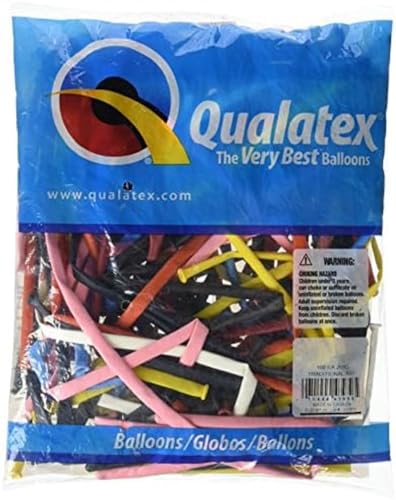 Qualatex 43956 260qtradnl AST 100 Ct Modellier oder Verdrehen Luftballons von Qualatex