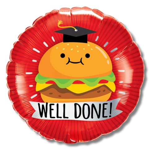 Qualatex 98468 Grad Well Done Folienballon, rund, 45,7 cm von Qualatex