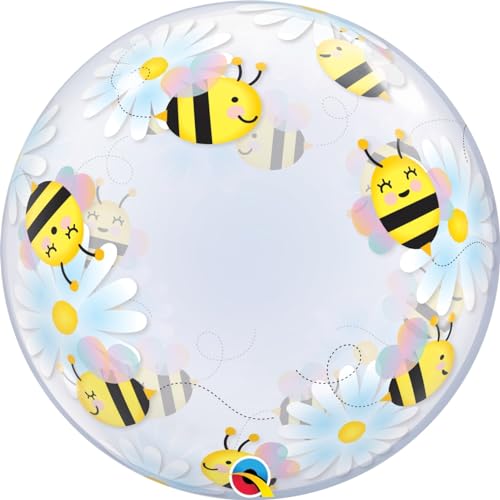 Deco Bubble Bienen und Gänseblümchen 61 cm von Qualatex