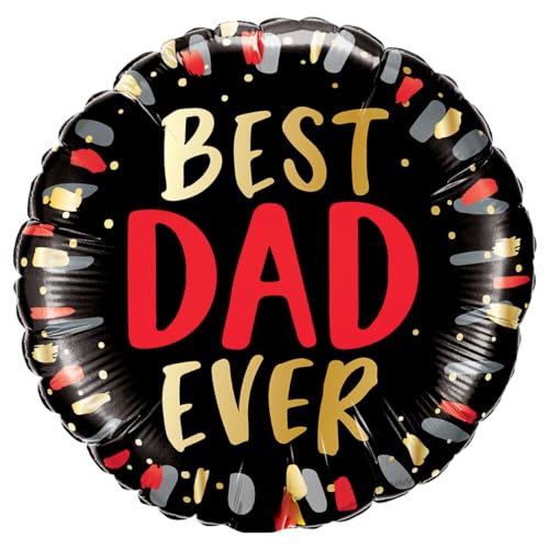 Qualatex Folienballon mit Aufschrift "Best Dad Ever", 45,7 cm, mehrfarbig Qualatex Folienballon mit Aufschrift "Best Dad Ever", 45,7 cm, mehrfarbig von Qualatex