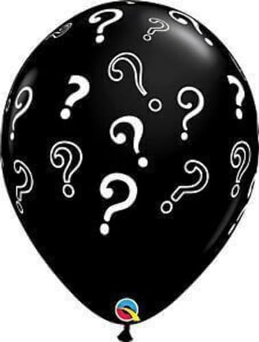 Qualatex Riesenballons Fragezeichen question Marks Babyparty Babyshower, ca. 40 cm Durchmesser, 5 St. von Qualatex