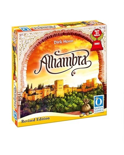 Queen Games Alhambra Revised Edition - Brettspiele Spaß ab 8 Jahren für 2-6 Spieler, Spiel des Jahres 2003, Gesellschaftsspiele für Erwachsene & Kinder von Queen Games
